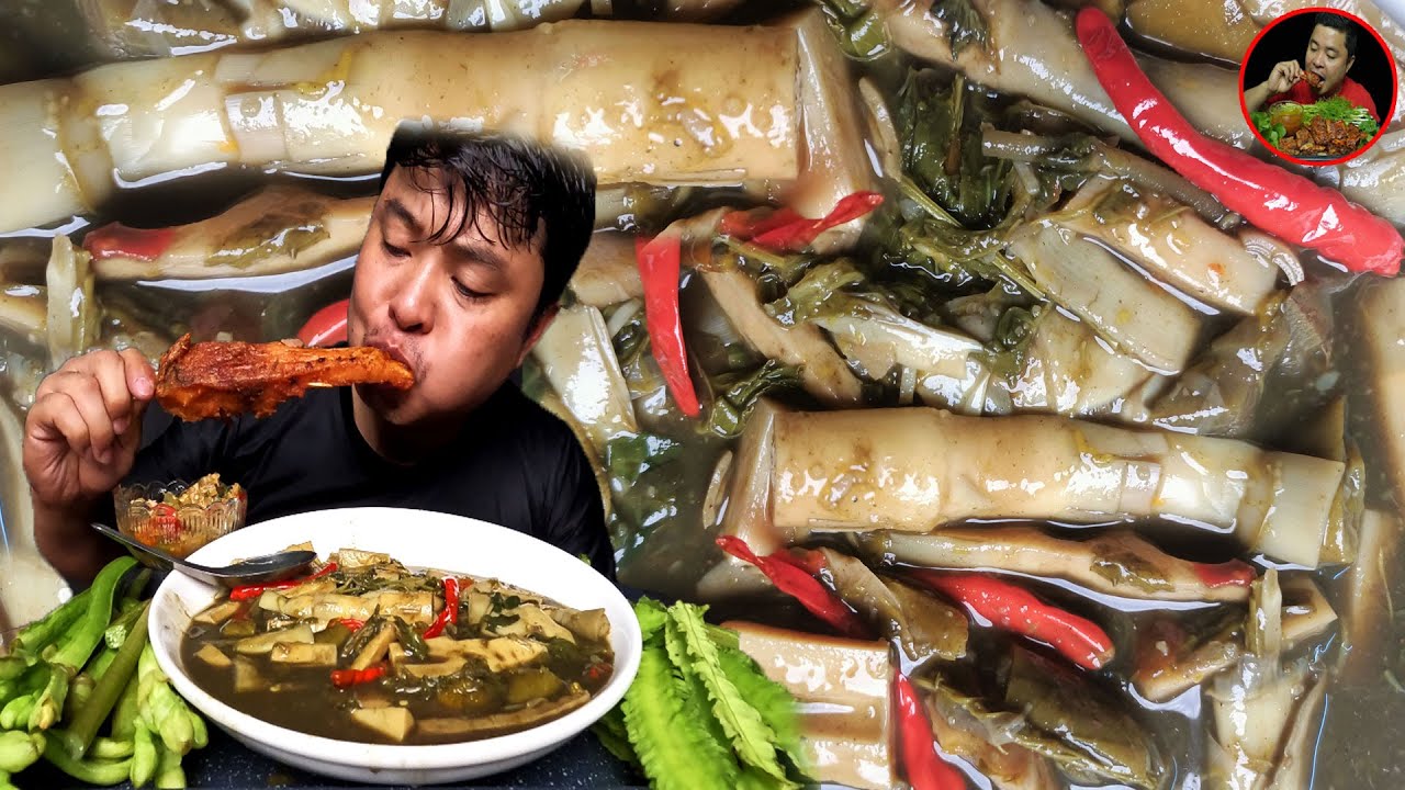 กินแกงหน่อไม้ทอดปลาส้มแช่บๆ