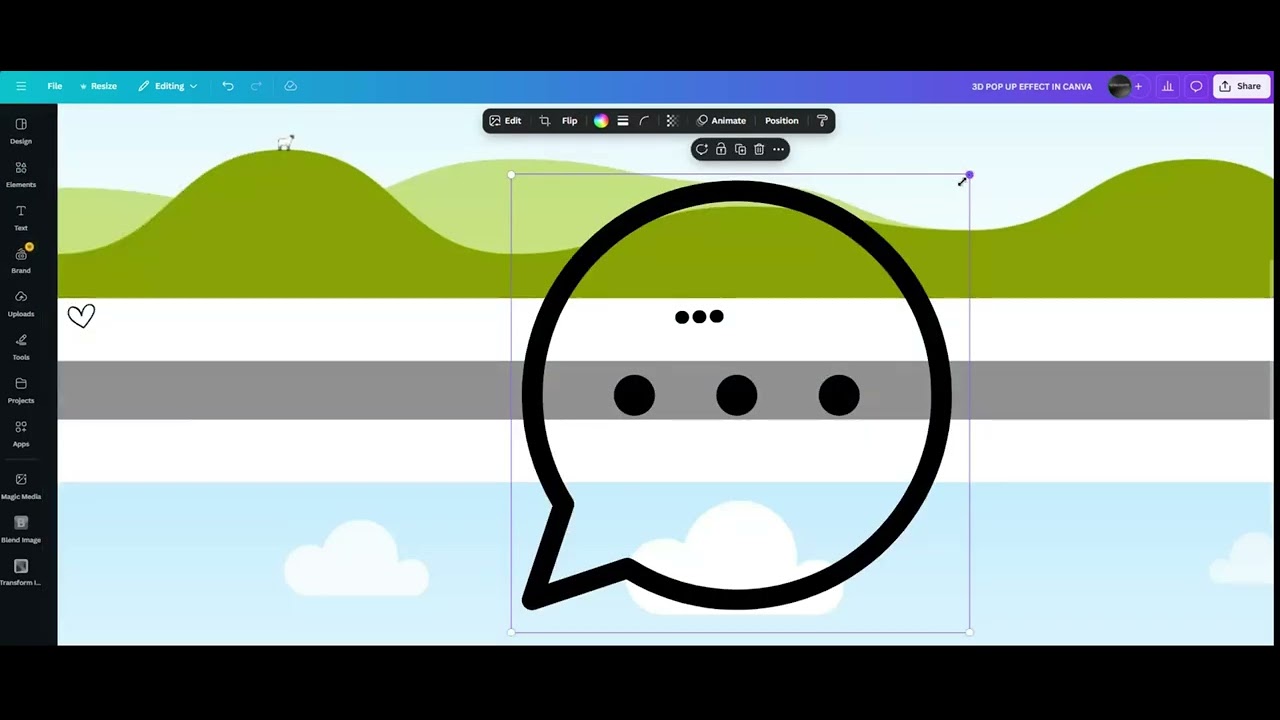 HOW TO CREATE 3D WINE POP OUT EFFECT IN CANVA (IN FIJIAN) 