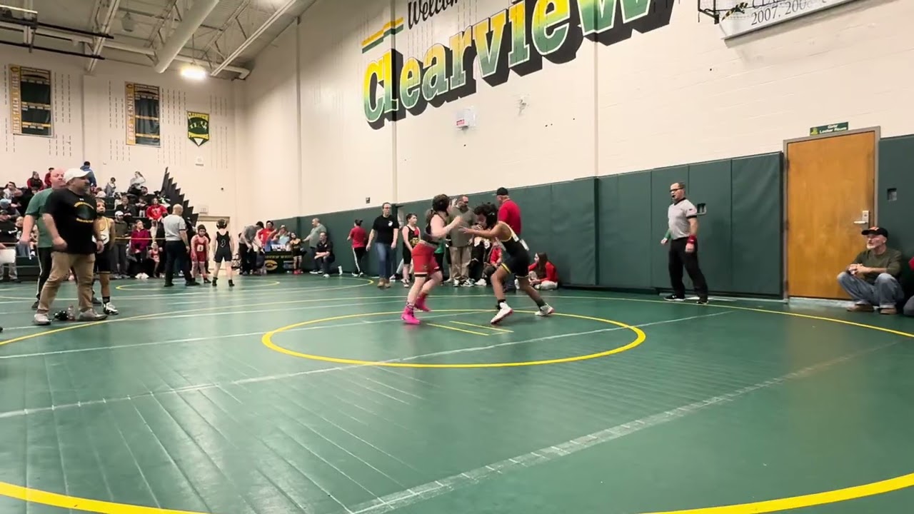 Codie’s 3rd match, 25-26, pin