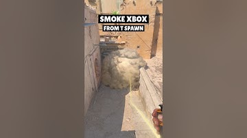 HOW TO SMOKE XBOX from T SPAWN on Dust2 (CS2)  #cs2 #counterstrike2 #cs2clips #shorts