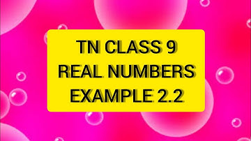 TN 9 Maths Real Numbers Example 2.2