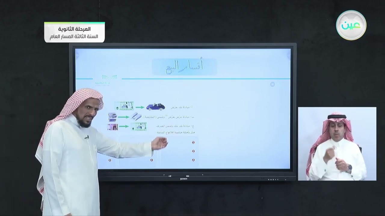 الدرس التاسع عشر - البيع / الدرس العشرون - أقسام البيع  - الفقه (1) - المرحلة الثانوية