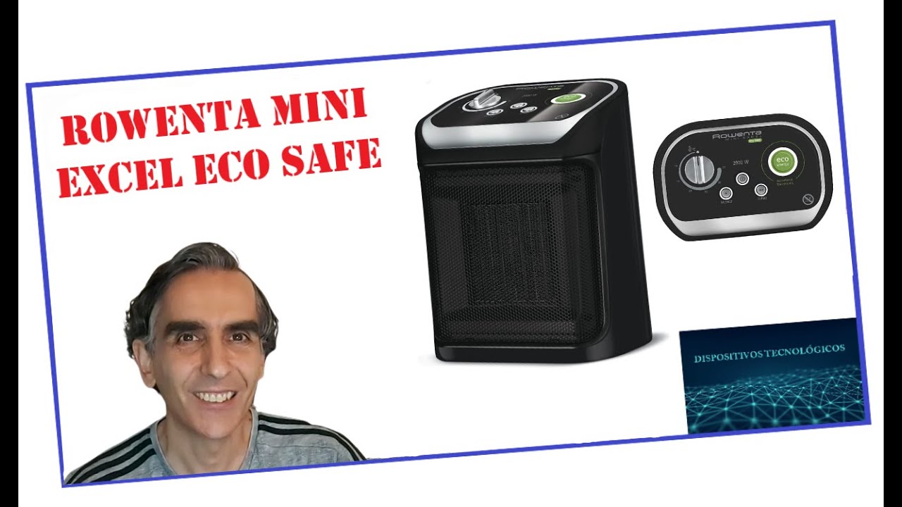 Calefactor Rowenta cerámico con ventilador Mini Excel Eco Safe SO9266