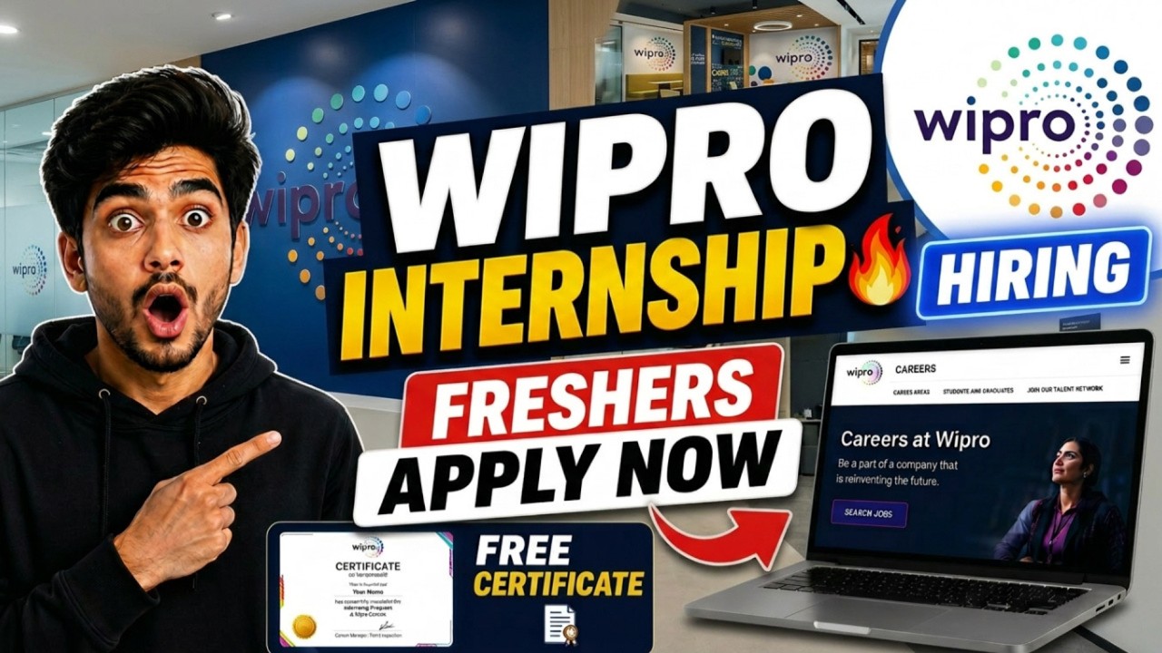 Wipro Internship 2026 🔥 Intern Designer Role | Apply Now for Freshers ...