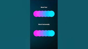 Adobe Illustrator 2025 Tips _ Blend Tool or Horizontally? The answer will shock you 🤯 #adobe #shorts