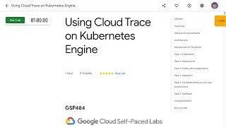 Using Cloud Trace on Kubernetes Engine GSP484