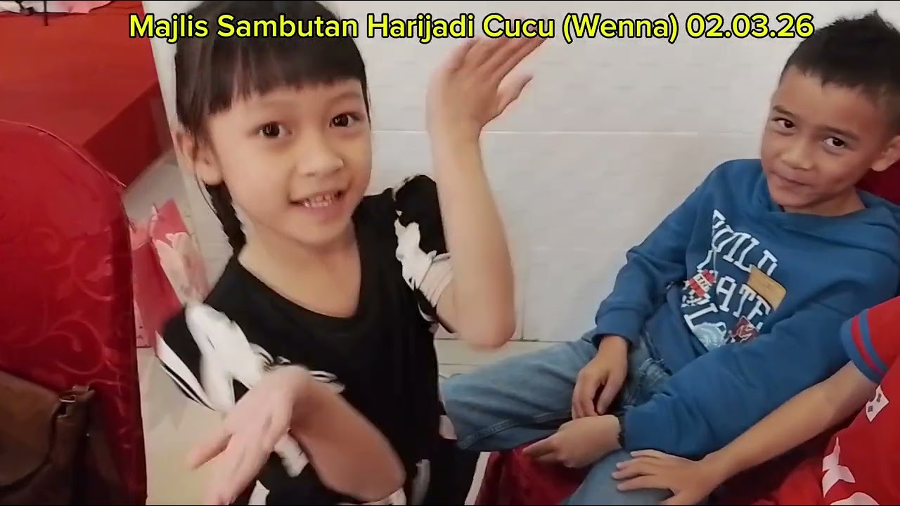 MAJLIS SAMBUTAN HARIJADI CUCU DI RESTORAN DENGAN KELUARGA TERDEKAT MERIAH 