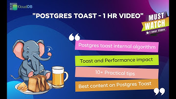 Postgresql Toast - Toast internals with demo #postgres #postgresql
