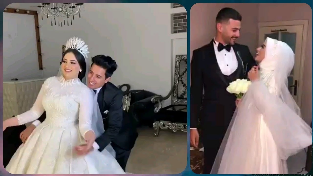 لما العروسه تكون متفاعله مع عريسها 🤣 العرسان الفرفوشه رزق