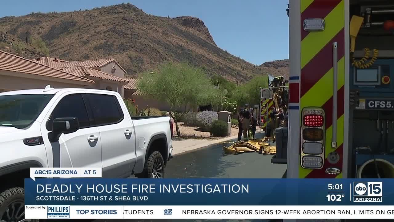Deadly house fire investigation in Scottsdale - YouTube