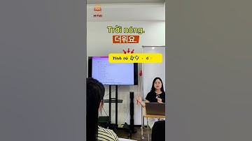 Biển hiện tiếng Hàn chủ đề Thời tiết  #hoctienghan