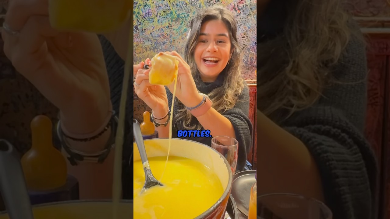 CHEESE FONDUE AND WINE IN PARIS!!😱😍 