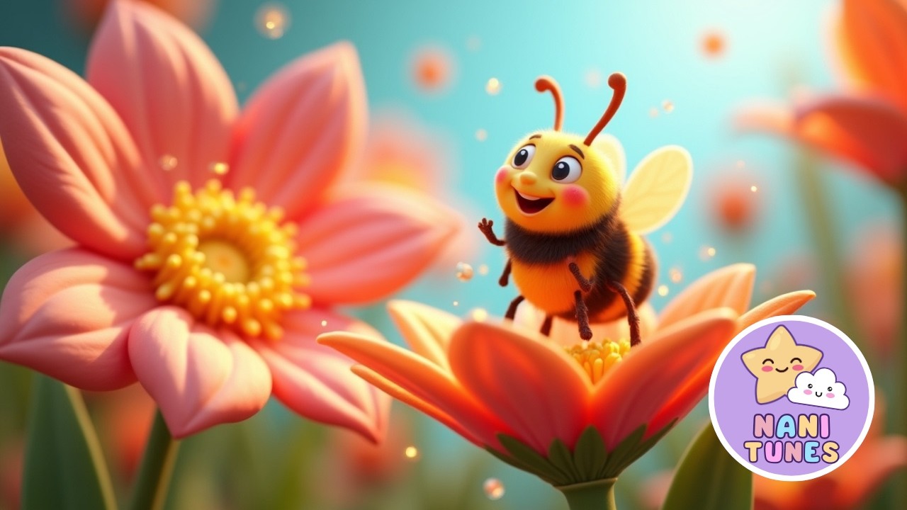 🌈🐝 Abelhinha Zumbidora | Música Infantil para Dançar e Cantar 🎶🌼