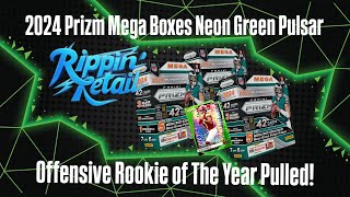 2024 Prizm Mega Boxes Neon Green Pulsar - Offensive Rookie of the Year Pulled!!