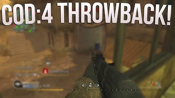 Call of Duty 4 Unremastererd. Throwback!