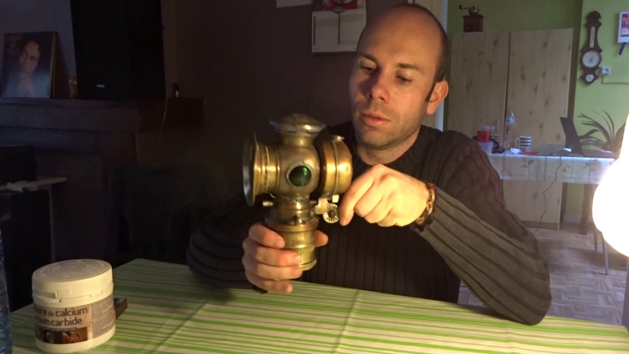 Carbide lamp - YouTube