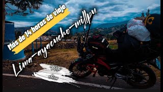 RUTA LIMAAYACUCHOAGUAS TURQUEZAS/EN MOTO CHINA DE BAJA CC