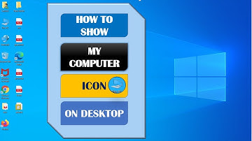 How to show computer icon on desktop in windows 7