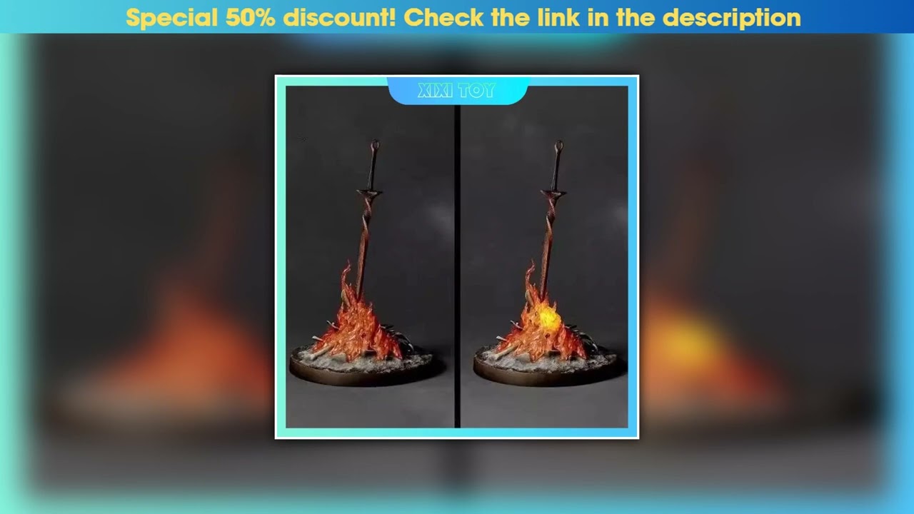 Editor’s Choice 23cm Dark Souls Bonfire Lightsaber Action Figure Game Peripheral Collectible Toy Mo