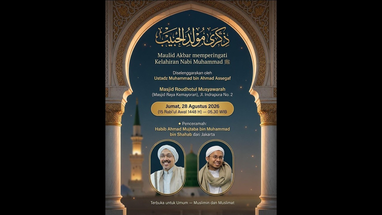 LIVE STREAMING !! PERINGATAN MAULID NABI MUHAMMAD SAW