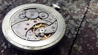 Clock Mechanism On Wooden Background Stock Video