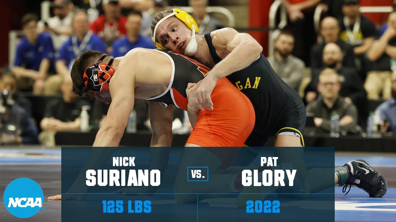 Nick Suriano vs. Pat Glory 2022 NCAA wrestling championship final (125