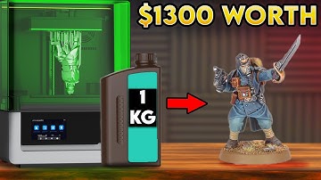 How Many Krieg Models Can I 3D Print With 1 Bottle of Resin?