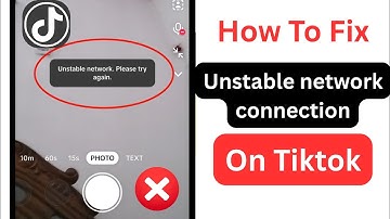 How To Fix TikTok Unstable Internet Connection Error | fix tiktok no network connection problem