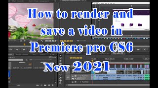 How to render and save a video in Premier 2021 Tutorial