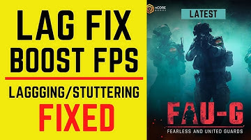 FAUG Lag Fix | FAUG MOBILE Increase Fps | Lagging | Stuttering | FPS Boost | Low End Mobile