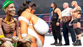 Kendo & Sumo Girl vs Roman Reigns, Brock Lesnar & Goldberg