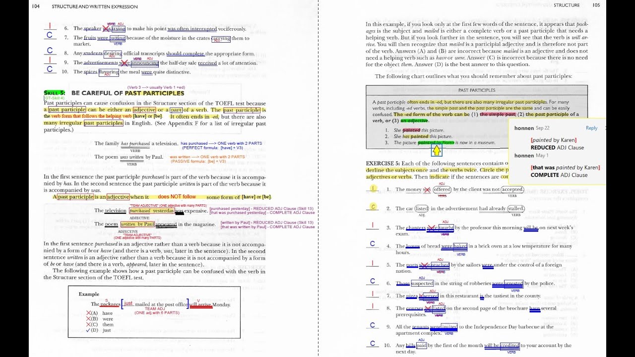 Structure Skill 5 [p.104-105] (GT-Skill 4)