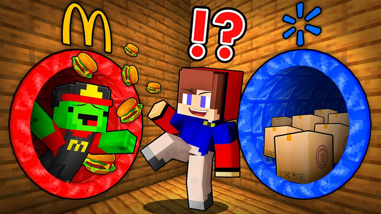 JJ and Mikey : Choose The Right Slide WALMART vs MCDONALDS in