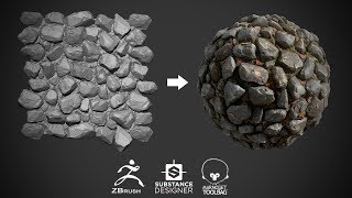 Stone ground material in ZBrush and Substance Designer [#1]