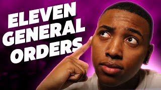 THE ELEVEN GENERAL ORDERS OF A SENTRY (NAVY EDITION)