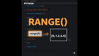 Python Full Course ❤️| Python range() Function Explained | Definition, Syntax & Examples Lectures-21
