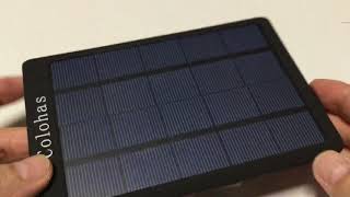 Colohas ソーラーチャージャー 2017年改良版大容量 15000mAh 最薄最軽量
