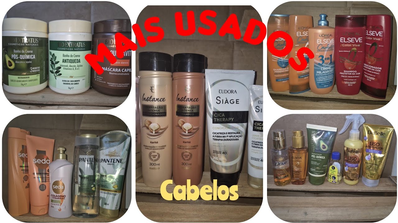 MAIS USADOS Cabelos