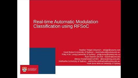 Real-time Automatic Modulation Classification using RFSoC