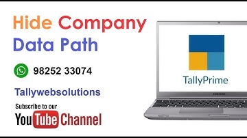 (Buy TDL Source Code Only Rs.250) Tally Data Path Hide in Tally Prime 6.0 | Hide Tally Data Path