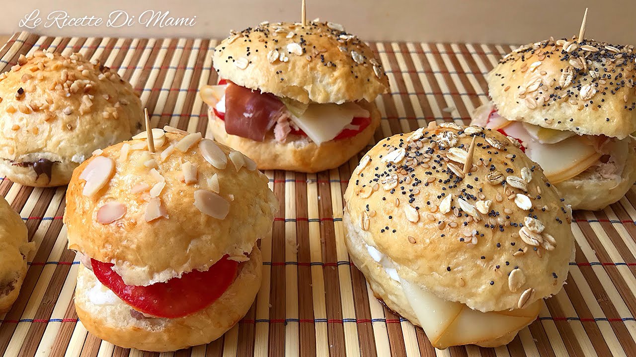 PANINI AL LATTE DA BUFFET MORBIDISSIMI UN SOLO IMPASTO E TANTI GUSTI