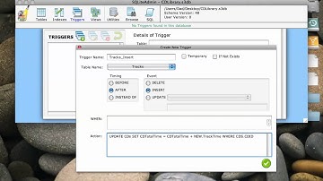 5 SQLiteAdmin - Creating Triggers