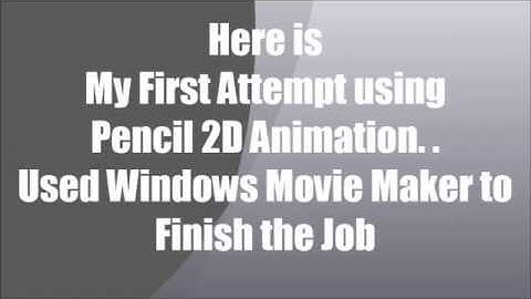 First PENCIL 2D ANIMATION Attempt