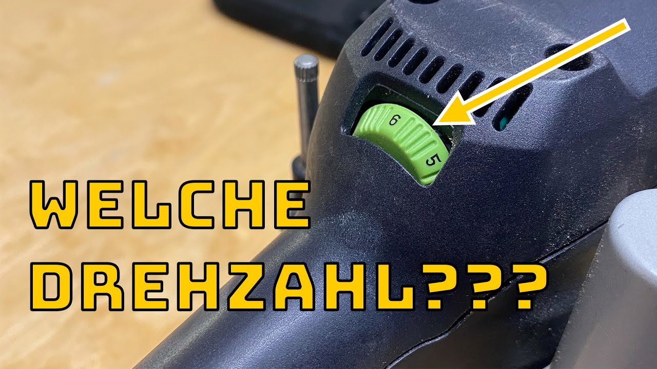 Die richtige Drehzahl einstellen / Brandspuren vermeiden, Sicherheit