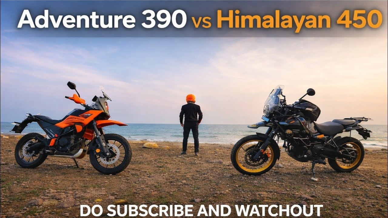 Сравнительный обзор KTM ADVENTURE 390 и Himalayan 450.