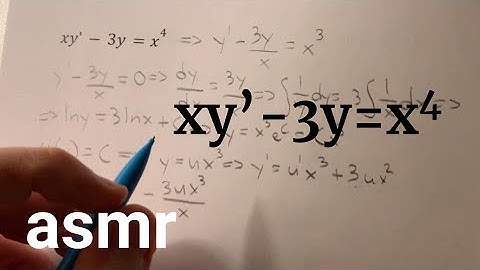 solving differential equations - math asmr (no talking)