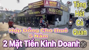 Bán Nhà Dĩ An Bình Dương (20717) Bán Quán cà phê 2 Mặt Tiền Buôn Bán - Nhà Đất Dĩ An Bình Dương