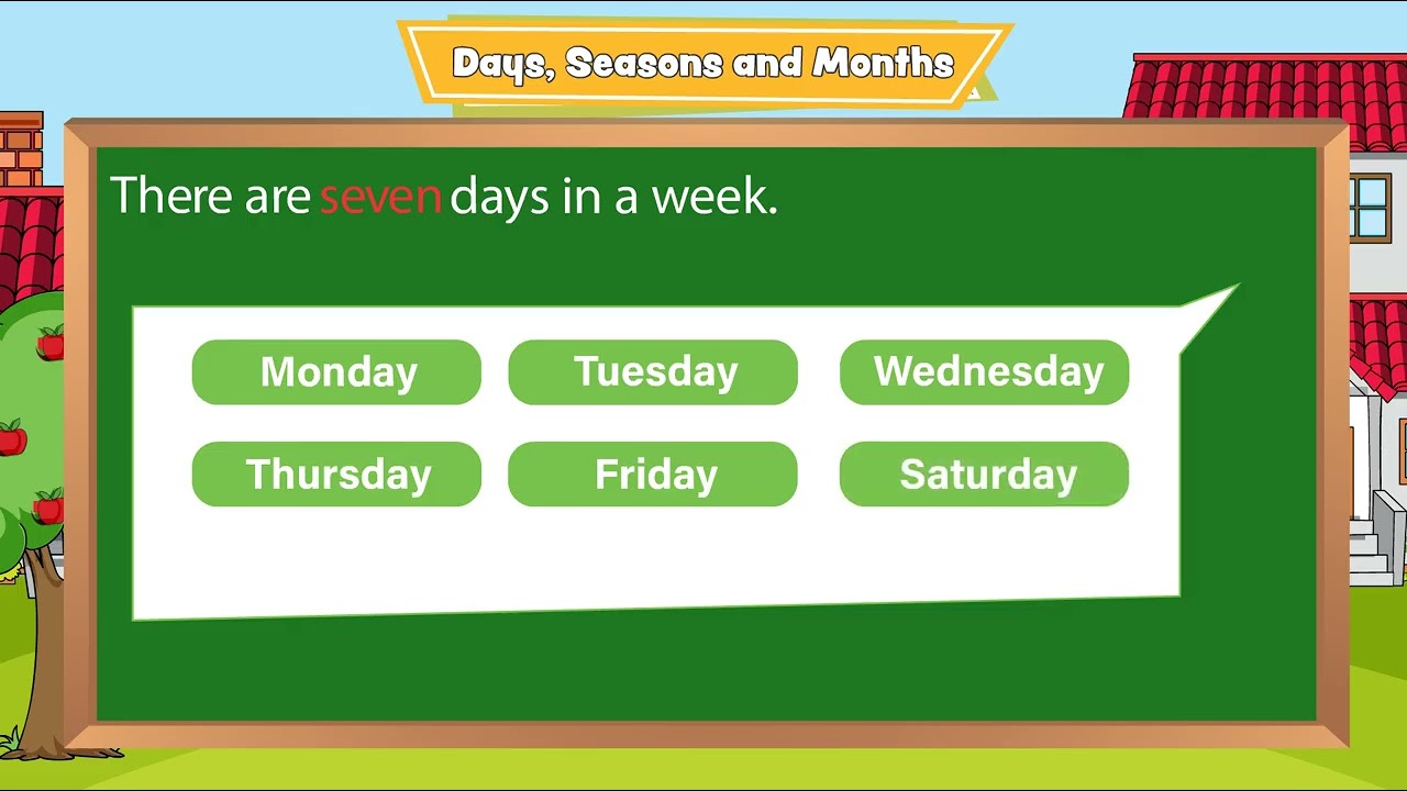 Ch 64 | Brillio Books | English | UKG | Days Seasons And Months |  For children