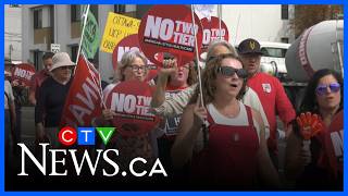 Protesters rally against two-tier health system
