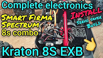 Arrma Kraton / Outcast 8s 1/5 EXB Smart Firma Spectrum 8s electronics, Servo Saver install & DX3
